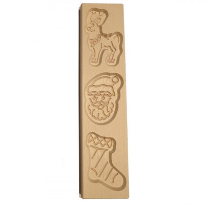 Kerst Speculaasplank Rendier & Sok & Kerstman