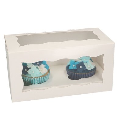 FunCakes Cupcake Doos 2 - Blanco pk/5