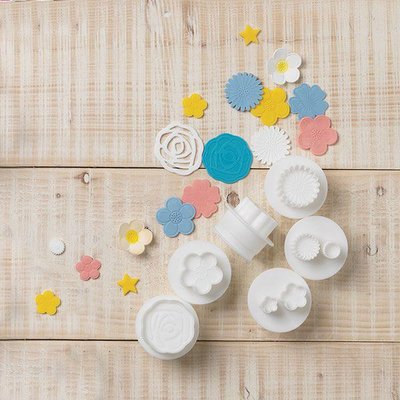 Cake Star Push Easy Flowers Cutters Set/6