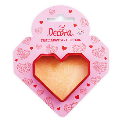 Decora Heart Plastic Cookie Cutter 7cm