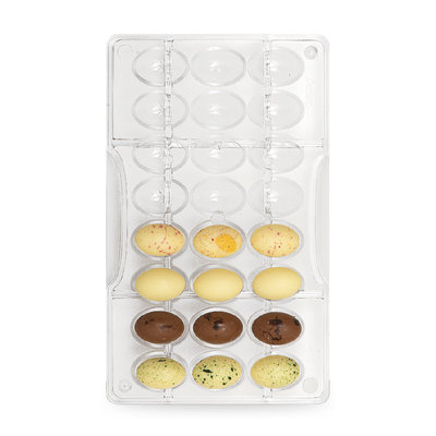 Decora Kleine Paaseitjes Chocolade Mal - 24 holtes