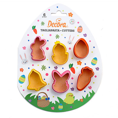 Decora Pasen Mini Koekjes Uitstekers Set/6