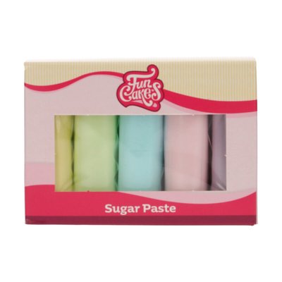 FunCakes Pâte à Sucre Multipack Couleurs Pastel 5x100 g