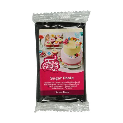 FunCakes Pâte à Sucre Raven Black 250 g