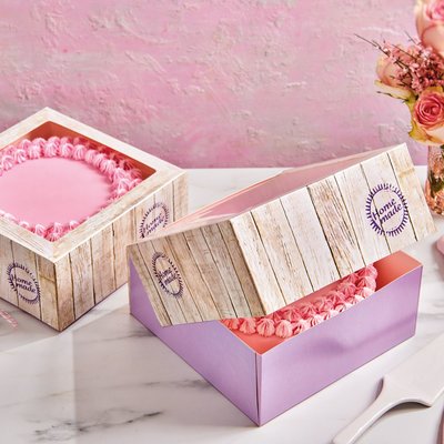 FunCakes Cake Box Pure 26x26x12cm pk/2