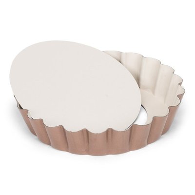 Patisse Mini Moule à Quiche en Céramique Fond Amovible Ø10cm