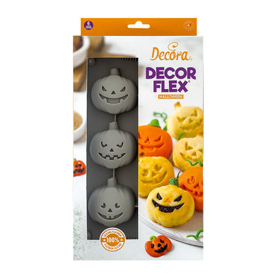 Decora Halloween Pumpkins Silicone Mold (6 cavities)