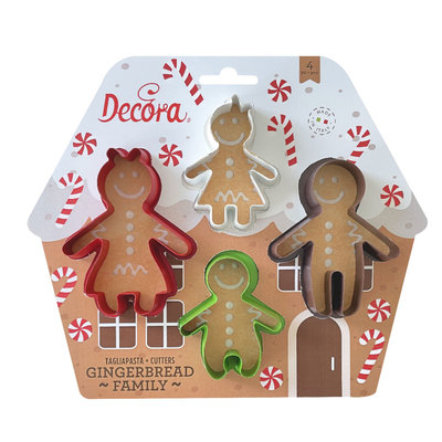 Decora Gingerbread Family Cutter Set/4