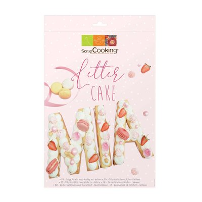 Scrapcooking Cake Template Letter Set/26