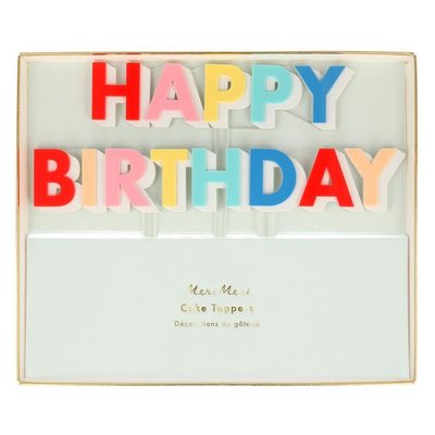 Meri Meri Happy Birthday Acryllic Cake Topper