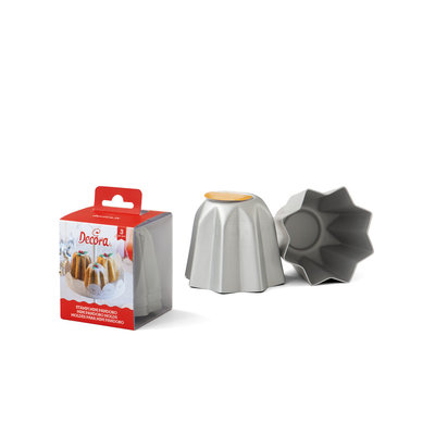 Decora Aluminium Bakvorm Pandoro 7.5 x 6cm Set/3