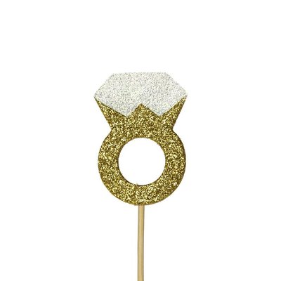 AH Engagement Ring Cupcake Toppers pk/12