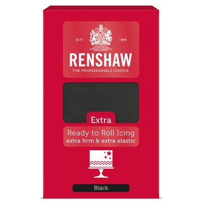 Renshaw Rolfondant Extra 1kg Black