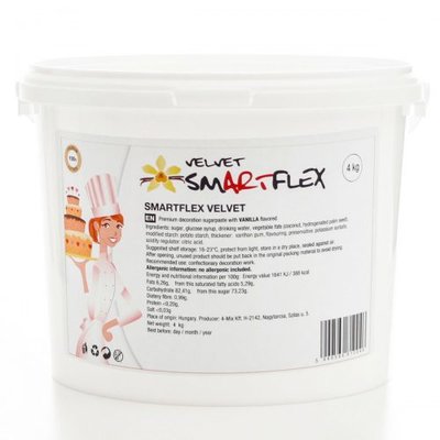 SmArtFlex Fondant White Velvet Vanille 4kg