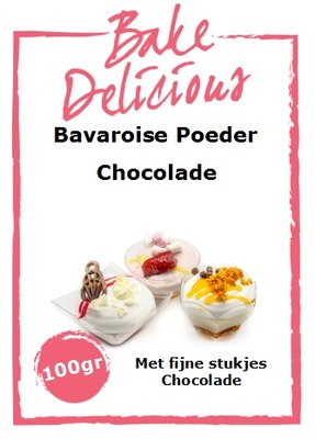 Bake Delicious Bavaroise Chocolade met stukjes Chocolade 100g