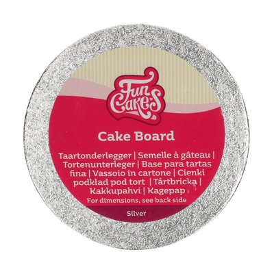 FunCakes Cake Board Rond Ø 12,5 cm Zilver