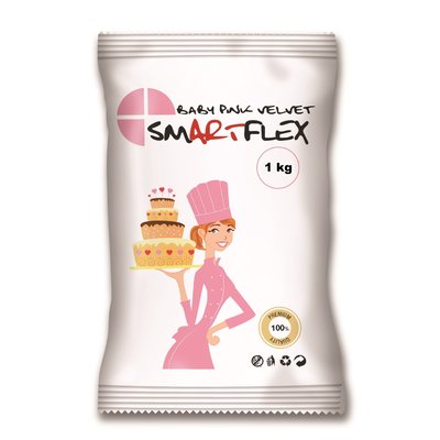 SmArtFlex Fondant Baby Pink Velvet Vanille 1kg