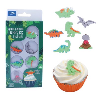 PME Cupcake Toppers Dinosaur pk/6