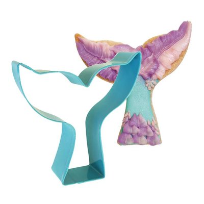 AH Mermaid Tail Poly-Resin Coated Cookie Cutter Blue