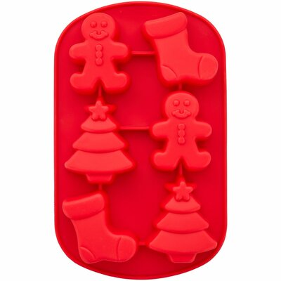 Wilton Siliconen Mould Sok & Gingerbread & Kerstboom