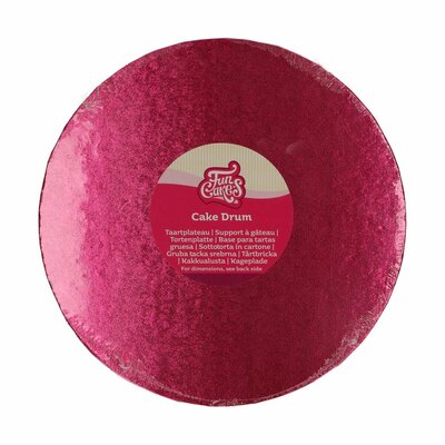 FunCakes Cake Drum Rond Ø 25 cm Cerise