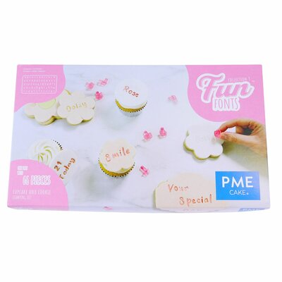 PME Fun Fonts - Koekjes & Cupcakes - Collectie 3