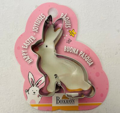 Birkmann Rabbit Sitting Cookie Cutter 7cm on Giftcard
