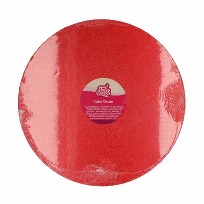 FunCakes Cake Drum Rond Ø 35,5 cm Rood