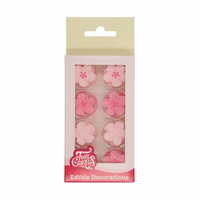 FunCakes Suikerdecoratie Bloemenmix Paars Set/24