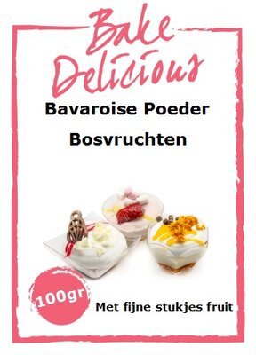 Bake Delicious Bavaroise Bosvruchten met stukjes fruit 100g