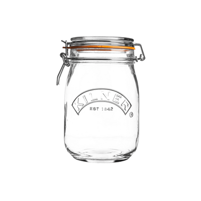 Kilner Ronde Glazen Pot met Beugelsluiting 1L