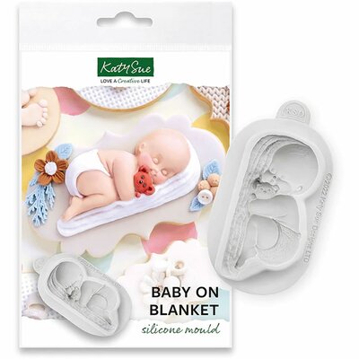 Katy Sue Mould Baby on Blanket