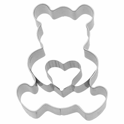 Birkmann Teddy Bear with Heart Cookie Cutter 6cm