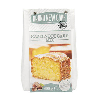 BrandNewCake Glutenvrij Hazelnoot Cake Mix 400g