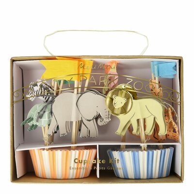 Meri Meri Safari Animals Cupcake Kit/48