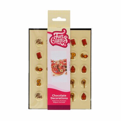 FunCakes Chocolade Decoraties Sint 2 cm Set/25