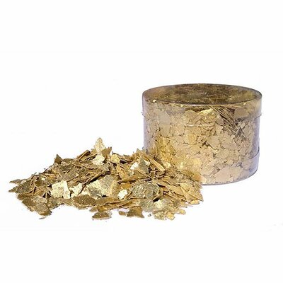 Crystal Candy Emperors Gold Eetbare Cake Vlokken 7g