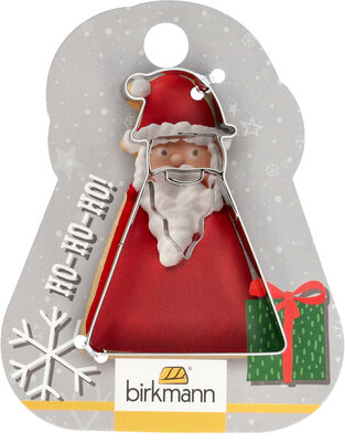 Birkmann Father Christmas Cookie Cutter 6,5cm on giftcard