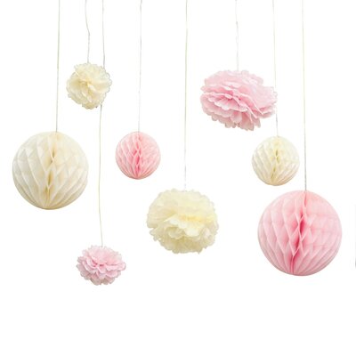 Ginger Ray Pom Pom and Honeycomb Party Decorations