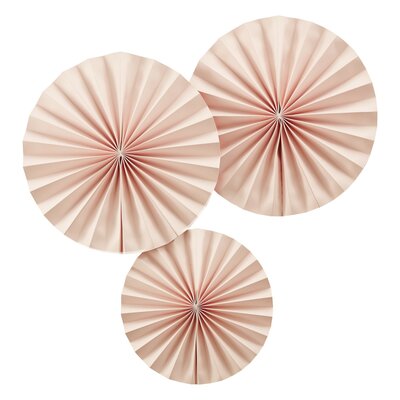 Ginger Ray Pink Pinwheel Paper Fan Decorations