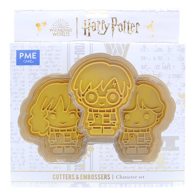 PME Harry Potter Koekjesvorm & Reliëfdrukker, Harry, Ron & Hermione