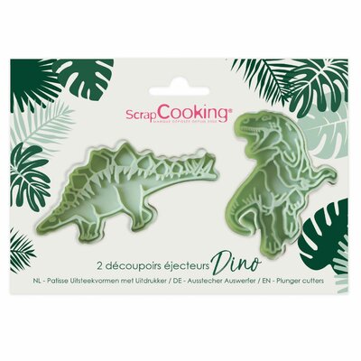 Scrapcooking Plunger Cutters - Dino pk/2