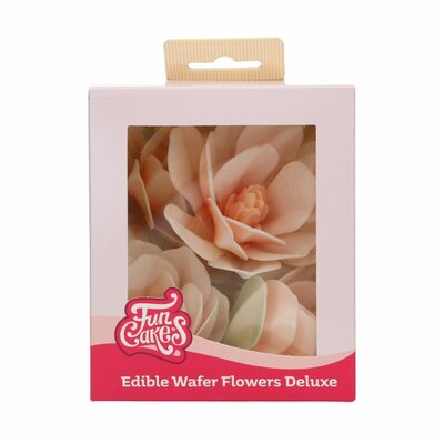 FunCakes Eetbare Papieren Bloemen Deluxe Magnolia Wit Groot pk/6