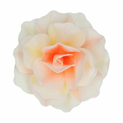 FunCakes Eetbare Papieren Bloemen Deluxe Rose Pastella Geel/Oranje Ombre Groot pk/1