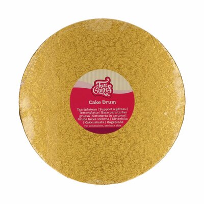 FunCakes Cake Drum Rond Ø25 cm - Goud