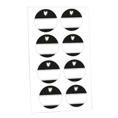 Westmark 24 decoratieve etiketten, rond ø 3,5 cm