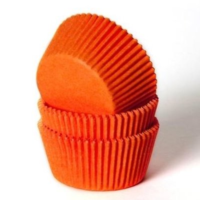 House of Marie Baking Cups Orange pk/50