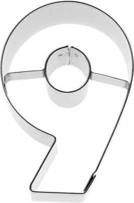 Birkmann Number 9 cookie cutter 6cm