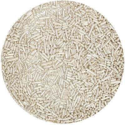 FunCakes Sugar Strands Metallic Silber 80g