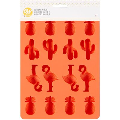 Wilton Silicone Candy Mold -Pinapple/Cacti/Flamingo-
